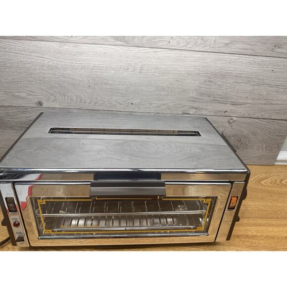 Vintage 1970s Proctor-Silex Chrome Toaster Oven 0504NA Compact USA Tested - Picture 2 of 16